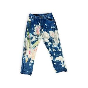 WRANGLER Jeans Denim bleach tie dye design style 36 x 32